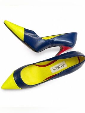 Vintage David Dixon Colorblock Pumps – Size 8